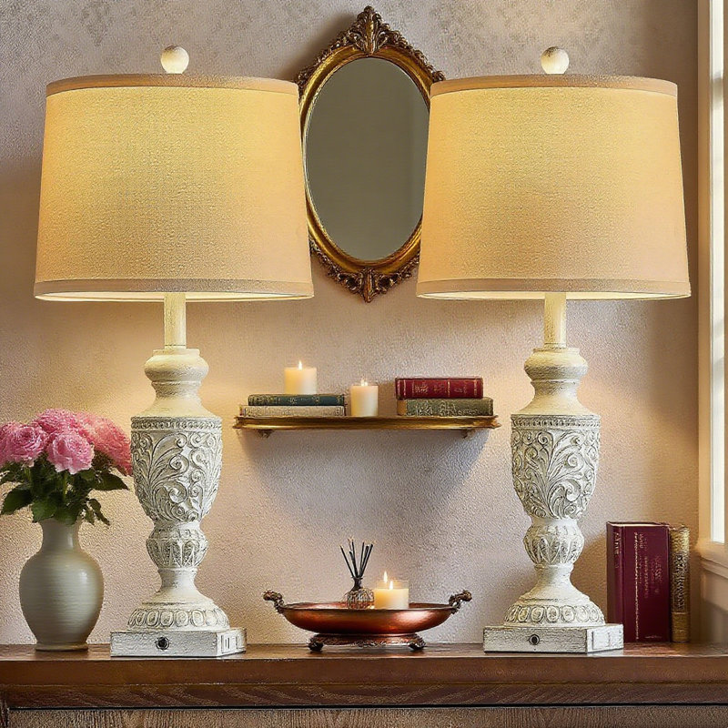Ensemble de 2 lampes de table Farmhouse