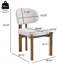 Ensemble de chaises de salle à manger rembourrées de style Mid-Century-403745099-403745100