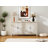 Sideboard Buffet Cabinet, Storage Cabinet With Storage,Modern Storage Cabinet With 4 Doors & Adjustable Shelves For Livingroom, Dining Room, Kitchen And Entryway-1120507198