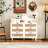 Rattan Storage Cabinet With LED Lights And Power Outlet-111654631