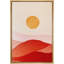 Sun and Moon Sun in Abstract Paint Stroke Valley Geometric Shapes Illustration Mid-Century Modern Ultra-100708090-100708091