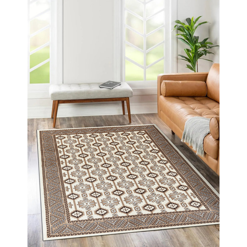 Enkeleda Oriental Area Rug, Rectangle 60 x 110 cm
