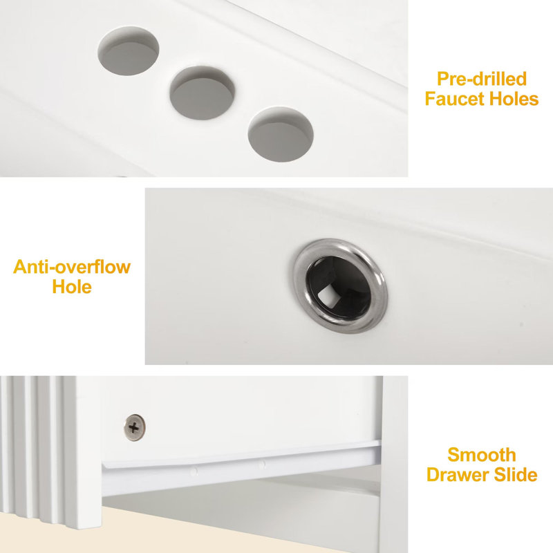 Meuble-lavabo suspendu avec tiroirs