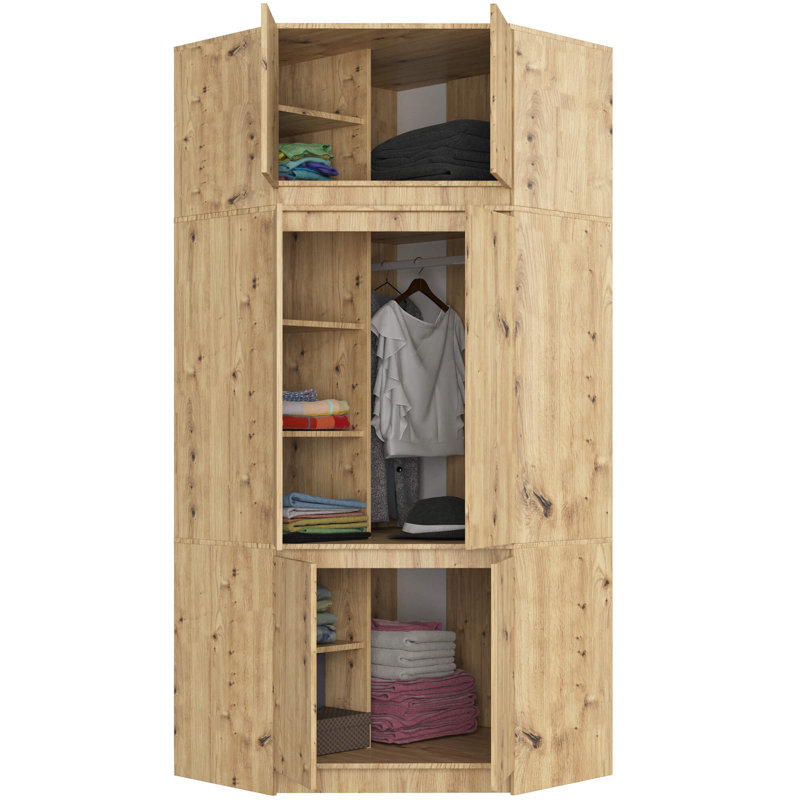 Silenus 6 Door Manufactured Wood Wardrobe