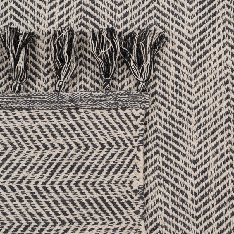 Ronneshia Solid Colour Hand Woven Area Rug, Rectangle 120 x 180cm