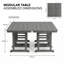 Tables portatives portatives, table se pliante moderne de 37,8 pouces de Hdpe pour diner