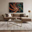 Art mural sur toile bleu-991524472