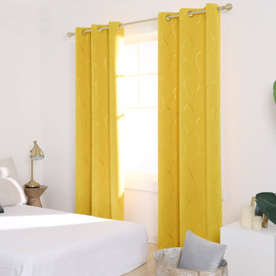 Boulus Room Darkening Curtain Panel Pair