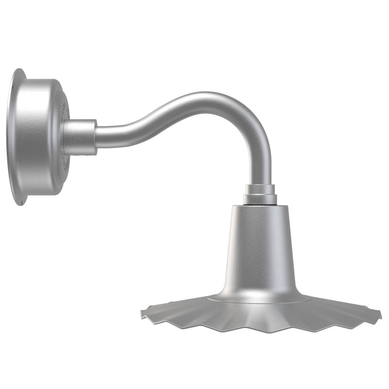 Iris Wall Light, Galvanized Silver