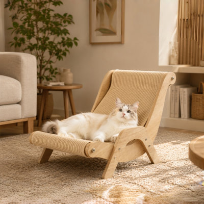 Sisal Scratching Cat Lounge Chair