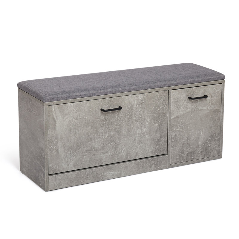 9 Pair Shoe Storage Cabinet, Grey