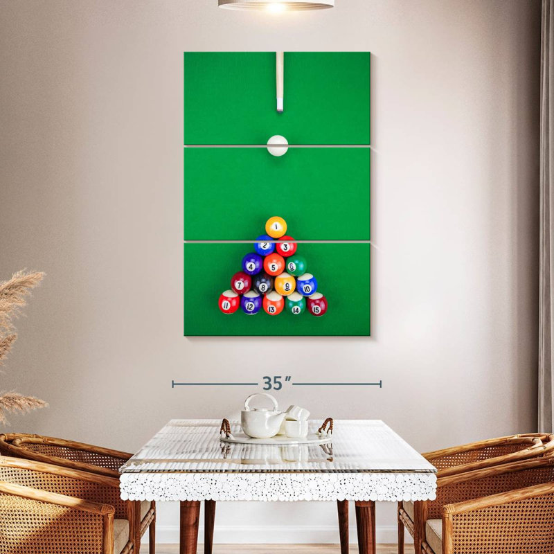 Pyramide de billard de Senne, H 50 po x l 32 po