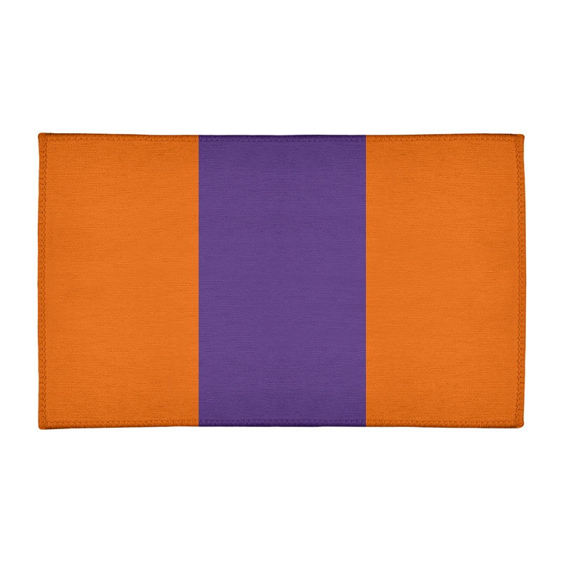 Tapis orange/mauve zone, Rectangle 2 pi x 3 pi