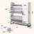 25-Pair White Shoe Storage Cabinet – Two Flip-Down Drawers, Side Cabinet & Hooks