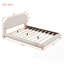 Lit plateforme en tissu d'ameublement Teddy