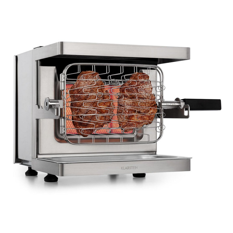 Klarstein Single Burner Countertop Liquid Propane Infrared 12000 BTU BTU Gas Grill