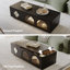 Table basse à plateau relevable de 51 po avec compartiment de rangement et porte vitrée dissimulée pour le salon