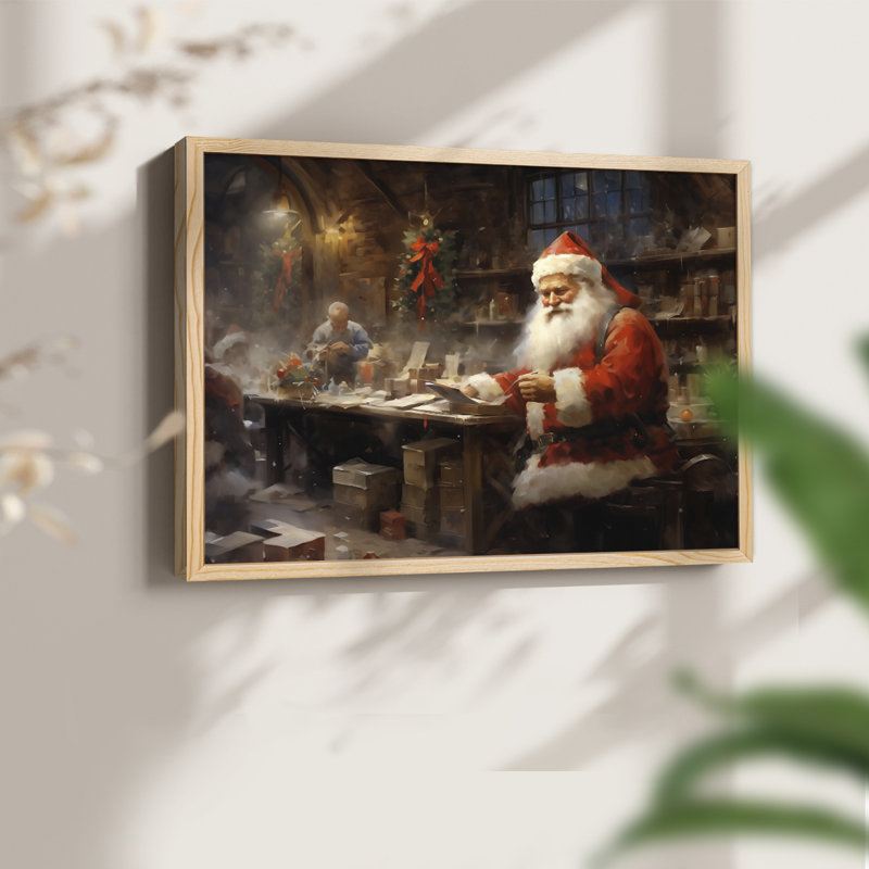 «Chirstmas Art» - CD XXXI - Reproduction encadrée - Restickable, Naturel, H 11 po x l 14 po