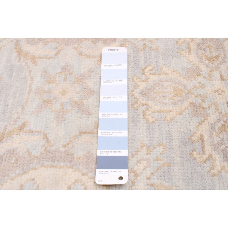 Tapis unique en laine noué à la main 6 pi x 9 pi 1 po nouvel âge Avgust