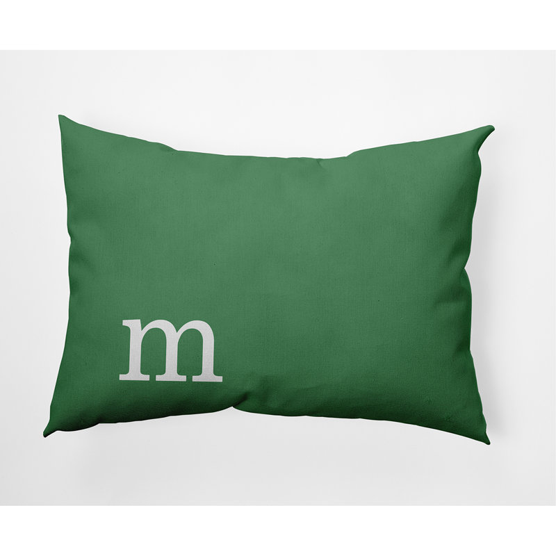 Coussin décoratif intérieur / extérieur Modern Monogram, Sauge