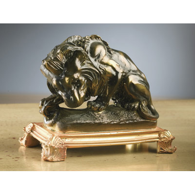 Steptoe Lion and Snake Figurine