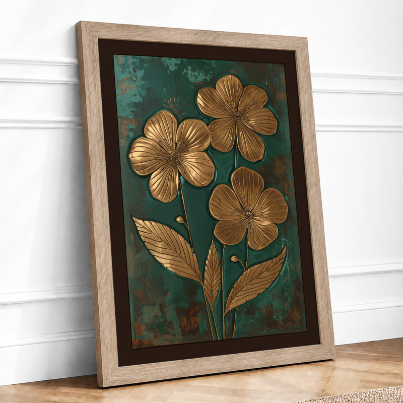 Gilded Botanica Botanical - Framed Print, A2 - 59.4 x 42.0 cm, Oak
