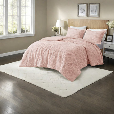 Ensembles de literie simple ultra moelleux, style médaillon en polyester pour la maison