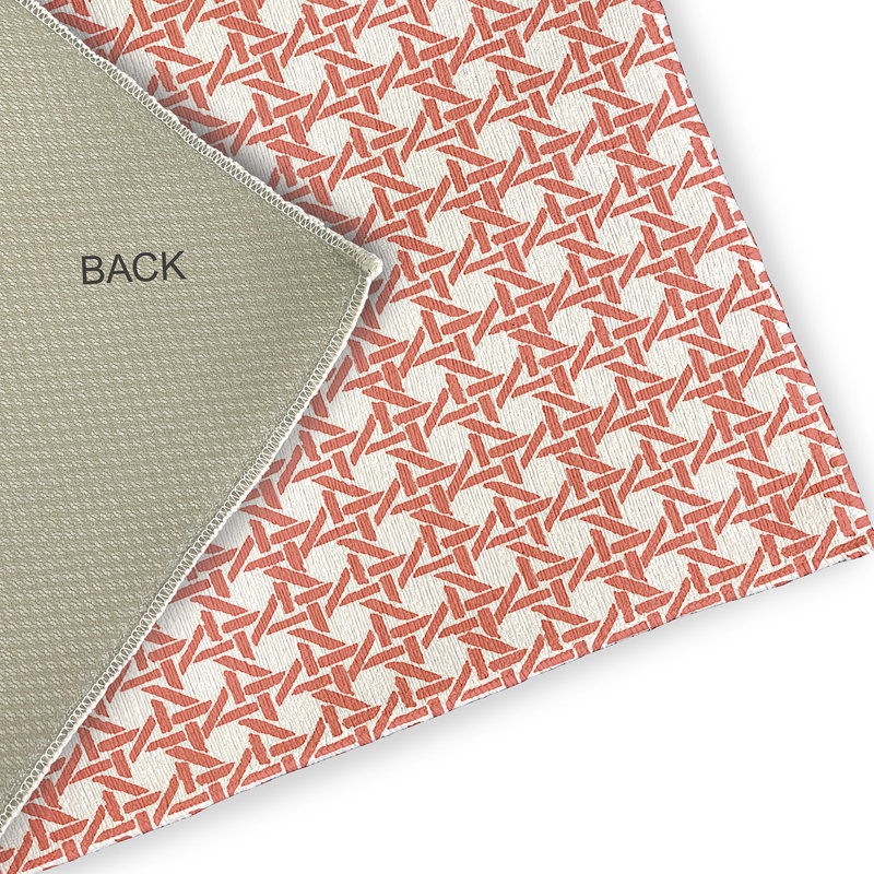 Chenille Geometric Indoor / Outdoor Rug, Round 5'