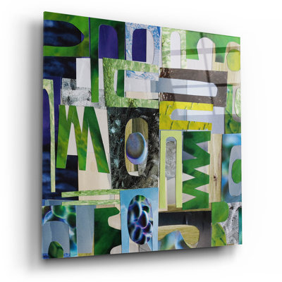 Art mural en verre acrylique Golders 1 'par Coco Good, 12 po x 12 po