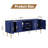 Leala 63" Mid-Century Modern TV Stand with Embossed Pattern-306067314