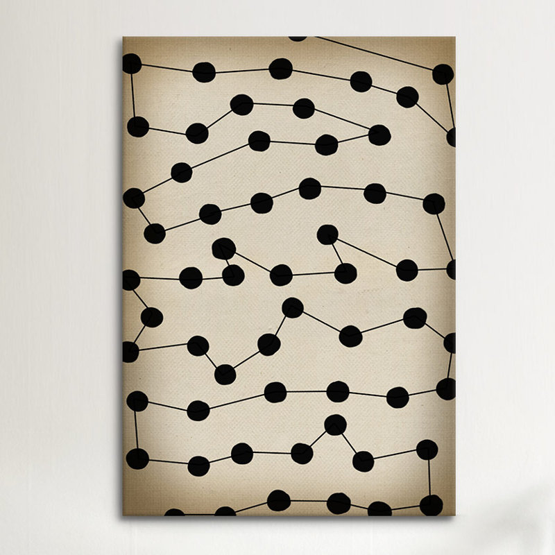 « modern accumulation », impression sur toile, H 26 po x l 18 po x P 1,5 po, Pas de tapis, Toile tendue