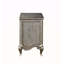 Table de chevet antique finition champagne
