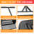 36" Wheeled Compost Spreader, Black