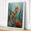 Golden Seahorses Coastal - Wrapped Canvas-828564006-828564012