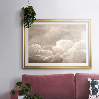 «Painted Clouds I», reproduction d'art encadrée