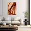 Crimson Curves Abstract Bold Contemporary Wall Art Print-134813561