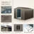 8x10 Metal Outdoor Storage Shed Gray