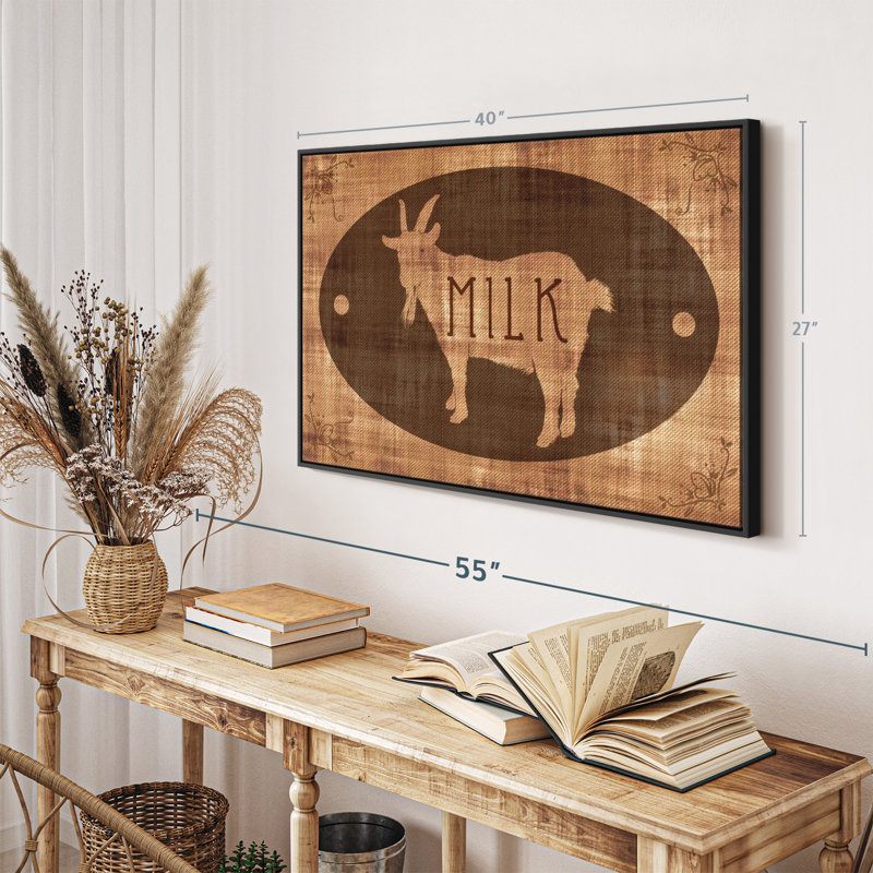 " Goat Milk Wall Art ", 27" H x 40" W