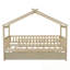 Lit simple en bois avec lit gigogne simple-1803789375