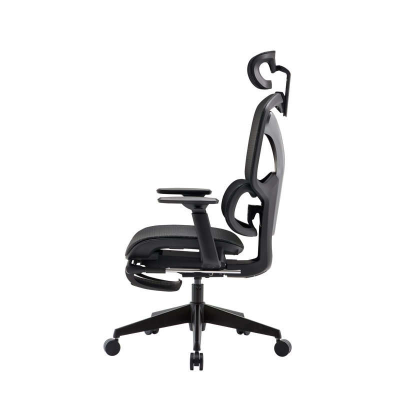 Chaise de bureau en coton Marabel
