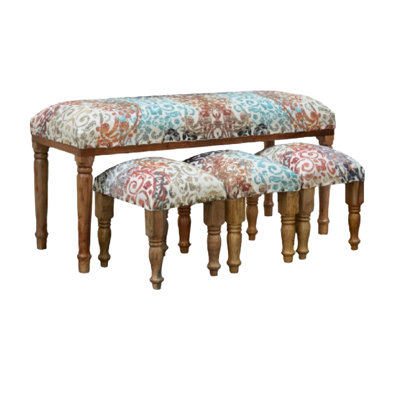 Aavish Polyester Blend Upholstered Bench