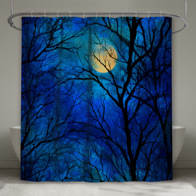 Rideau de douche Moonlit Trees