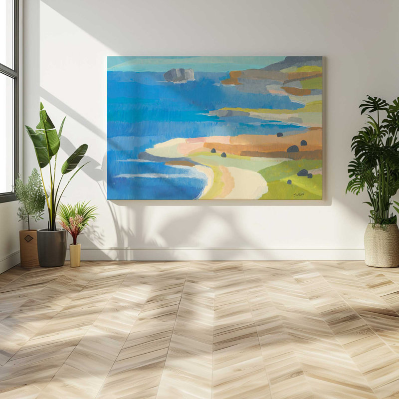 Irish Coastal Whimsy, grande impression sur toile, H 48 po x l 72 po
