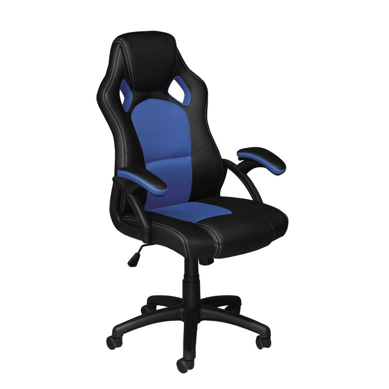 Fauteuil de direction Coriell, Noir / Bleu
