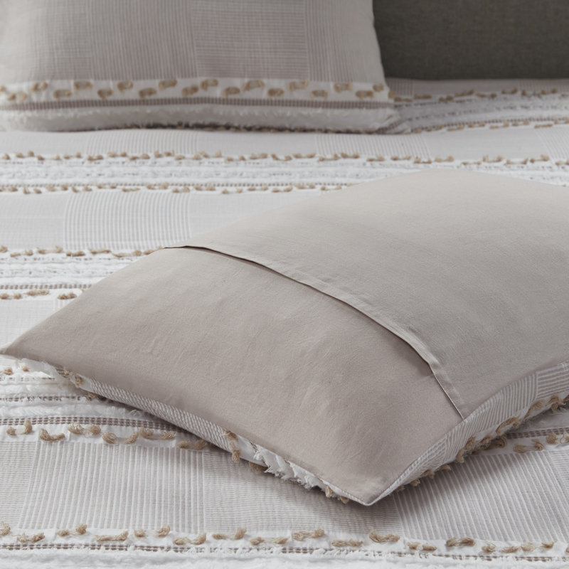 Ensemble d'édredon 100% coton 3 pièces Taupe, Complète