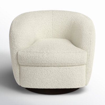 Marcy Upholstered Swivel Barrel Chair