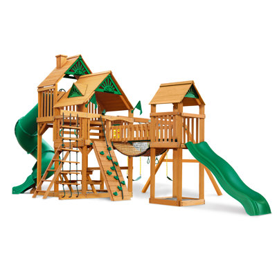 Treasure Trove I Wooden Swing Set - Professional Installation Available