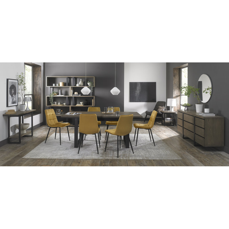 Padiham 6 - Person Extendable Dining Set, Mustard