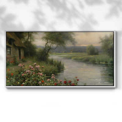 «Landscape Series» -CCCLLXXV-III - Toile tendue avec châssis encadré - Prêt à être accroché