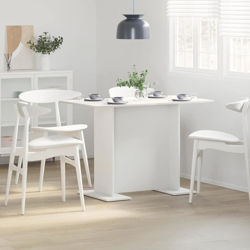 Dining Table, White, White